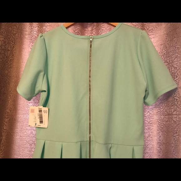 LuLaRoe Amelia Mint Green Dress Plus Size 2X NWT - Picture 8 of 8